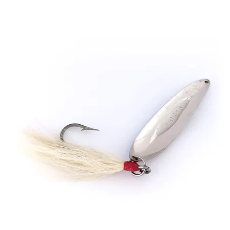 Acme Fiord Spoon Plandavka, Nikl / Modrá, 21g, Bucktail, #10007