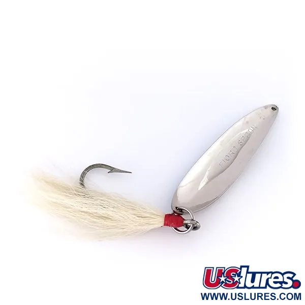 Acme Fiord Spoon Plandavka, Nikl / Modrá, 21g, Bucktail, #10007
