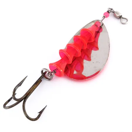 Luhr Jensen TEE Spoon 5 UV Plandavka, Nikl / Oranžová, 12g, UV, #10011