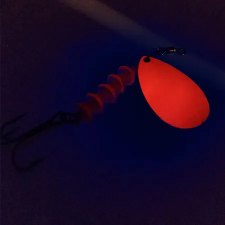 Luhr Jensen TEE Spoon 5 UV Plandavka, Nikl / Oranžová, 12g, UV, #10011