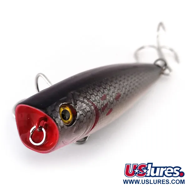 Bass Pro Shops XTS Popper, Antracit Stříbro, 10,5g, Chrastítko, #10016