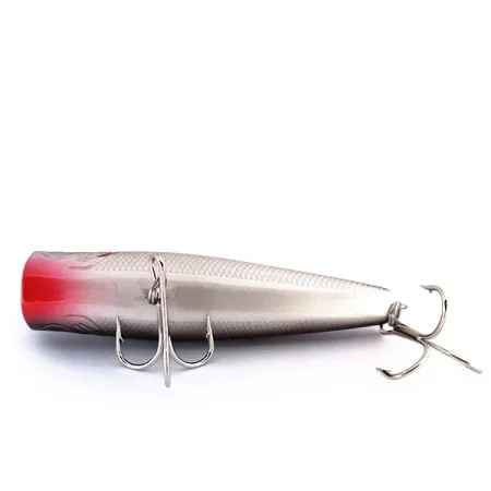 Bass Pro Shops XTS Popper, Antracit Stříbro, 10,5g, Chrastítko, #10016