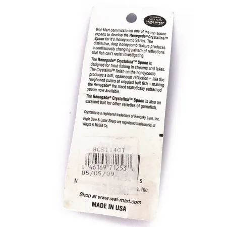 Renegade Crystalina Spoon Plandavka, Zeleno-Zlato-Oranžová, 11g, #10040