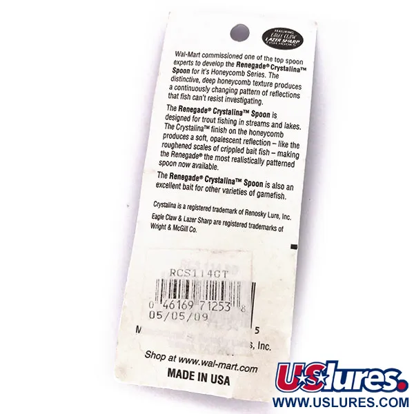 Renegade Crystalina Spoon Plandavka, Zeleno-Zlato-Oranžová, 11g, #10040