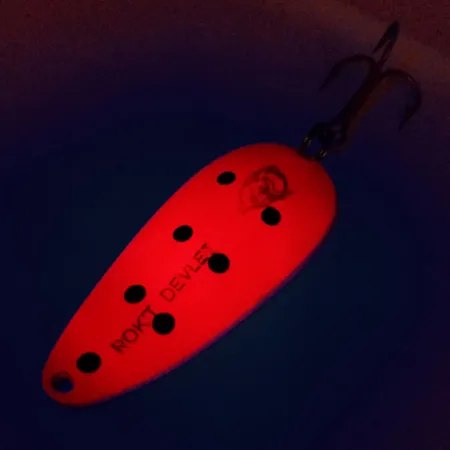 Eppinger Dardevle Rok't Devlet UV Plandavka, Červená/Černá/Nikl, 35g, #10062