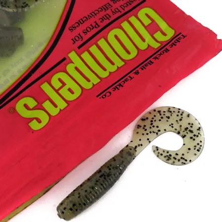 Chompers Single Tail Grub Guma, Pepper, 13ks, Twistrový Ocas, #10067