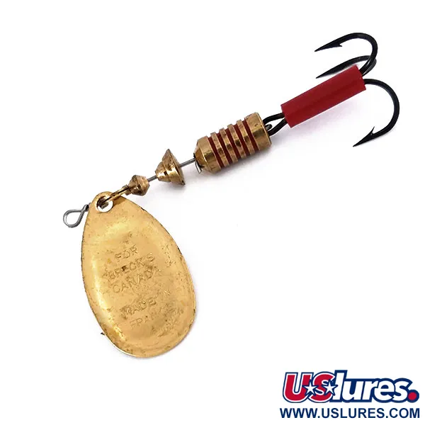 Mepps Aglia 3 Třpytka, Zlatá, 7g, Červená bužírka, #10079