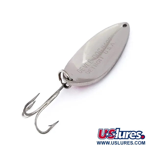 Dardevle Devle Dog Plandavka, Nikl / Červená, 18g, Vintage, #10104