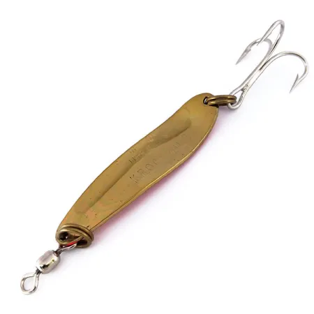 Luhr Jensen Krocodile Die #4 UV Plandavka, Mosaz/Oranžová, 14g, #10111