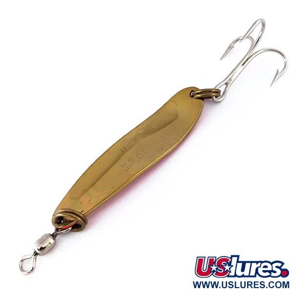 Luhr Jensen Krocodile Die #4 UV Plandavka, Mosaz/Oranžová, 14g, #10111