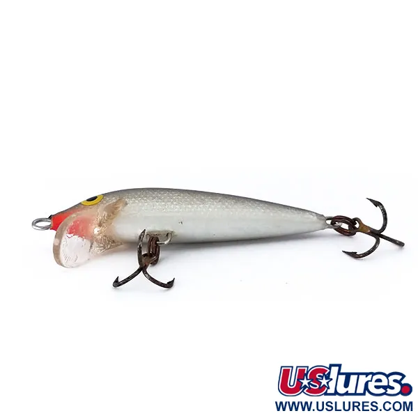 Rapala Original Floater F5 Wobler, Silver (S), 2,3g, Balsové dřevo, #10119