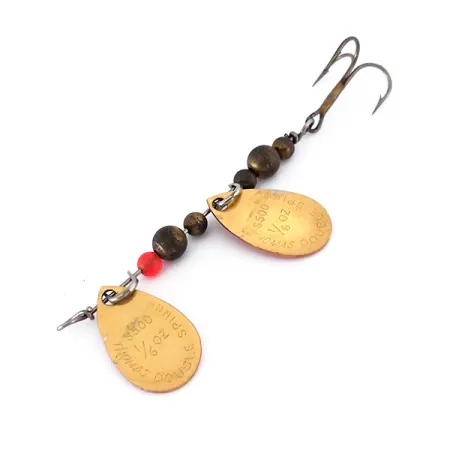 Thomas Double Spinn Rotační třpytka, Zlatá / Červená, 5g, USA, #10133