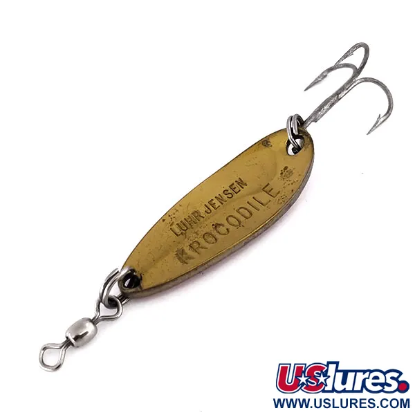 Luhr Jensen Krocodile Plandavka, Tepaný mosaz/Oranžová, 9g, #10184