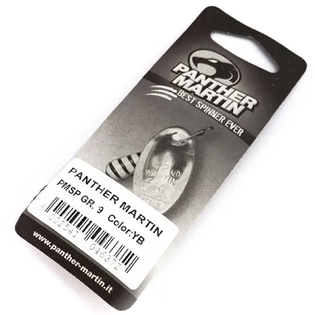 Panther Martin 9 Třpytka, Žlutá/Černá, 11g, Průběžná Osa, #10246