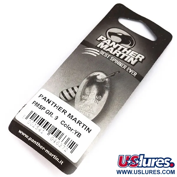 Panther Martin 9 Třpytka, Žlutá/Černá, 11g, Průběžná Osa, #10246