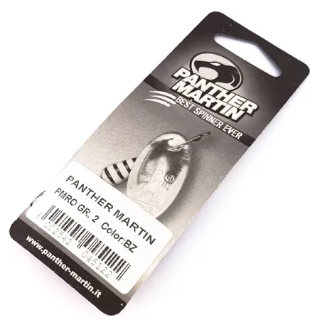 Panther Martin 2 Třpytka, Černá / Zlatá, 2.5g, In-line list, #10248