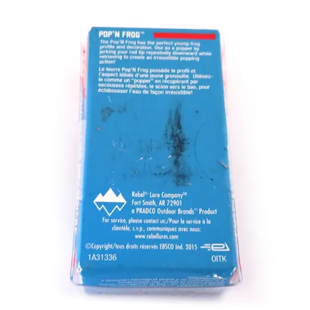 Rebel Pop'N Frog Popper, Zelená Žába, 7g, Vykrojená Tlama, #10286