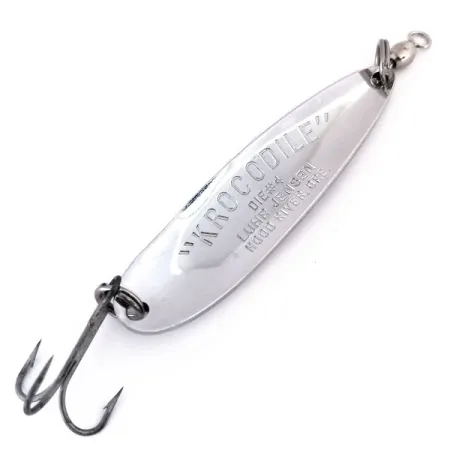 Luhr Jensen Krocodile Die #4 Plandavka, Nikl / Modrá, 19g, USA, #10296