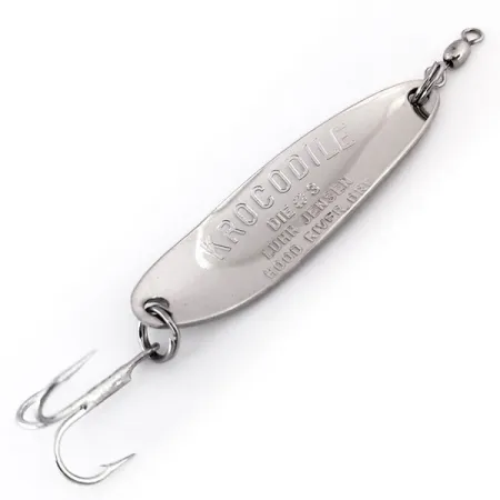 Luhr Jensen Krocodile Die #3 Plandavka, Nikl/Zelená, 10g, Těžká, #10297