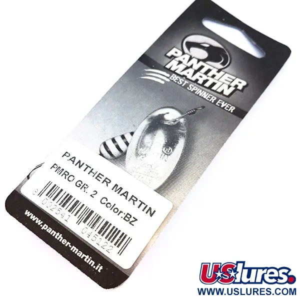 Panther Martin 2 Rotačka, Černá, 2,5g, Průběžná osa, #10322