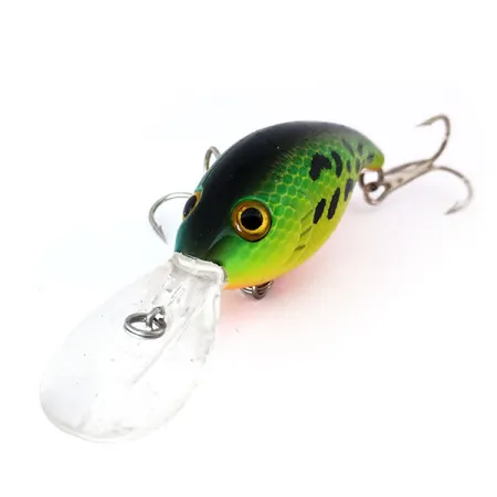 Bass Pro Shops XPS Lazer Eye Deep Diver Wobler, Fire Tiger, 12g, #10341