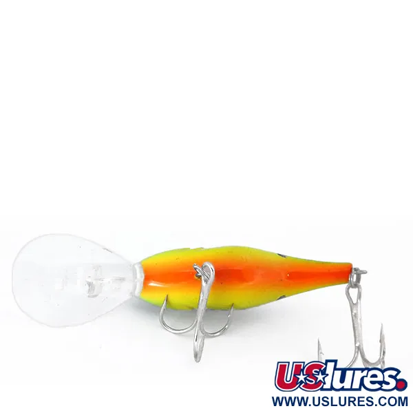 Bass Pro Shops XPS Lazer Eye Deep Diver Wobler, Fire Tiger, 12g, #10341