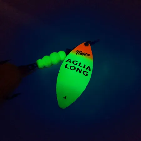 Mepps Aglia Long 4 Dressed Třpytka, Fluo, 17g, Bucktail, #10380
