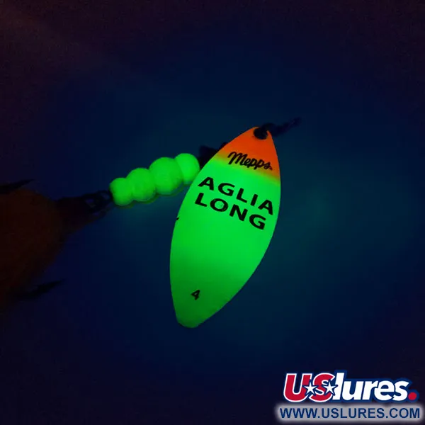 Mepps Aglia Long 4 Dressed Třpytka, Fluo, 17g, Bucktail, #10380