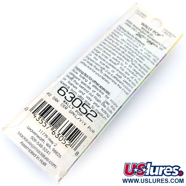 Mack's Lure Wally Pop Trolling, Fialová/Žlutá, 2g, Smile Blade, #10382