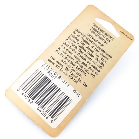 Luhr Jensen Hus-lure Plandavka, Pstruh/Nikl, 4g, #10383