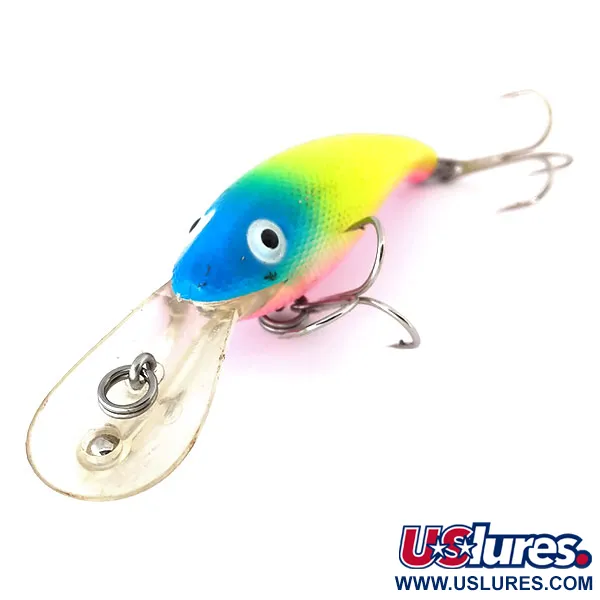 Cotton Cordell Wally Diver Wobler, Rainbow, 14g, Glow, #10397