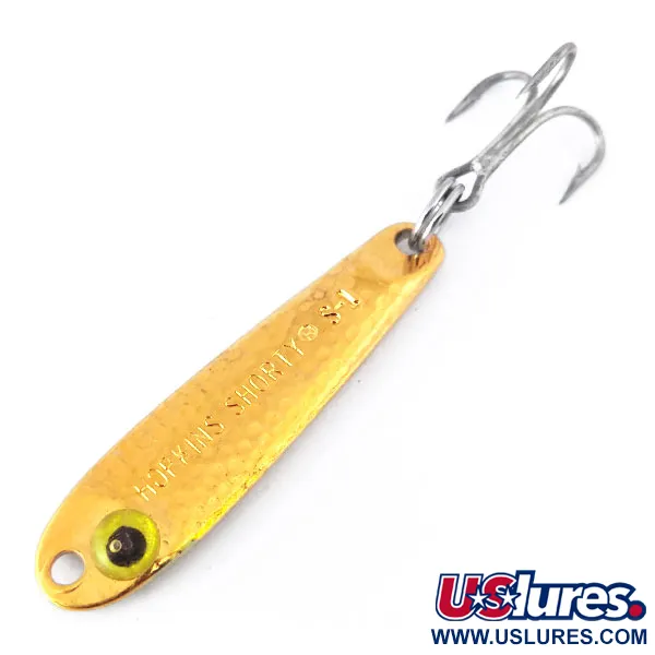 Hopkins s1 Jig Lure Třpytka, Tepané zlato, 9g, Vyrobeno v USA, #10428