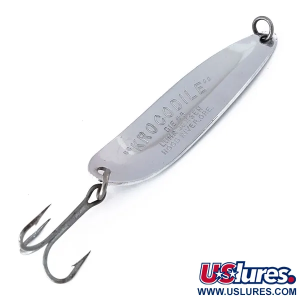 Luhr Jensen Krocodile Die #5 Plandavka, Nikl/Zelená, 21g, Prisma, #10472