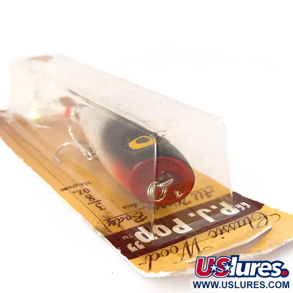 Luhr Jensen P.J.POP Popper Dřevo, Silver Foil/Blk Shad, 10.5g, #10499