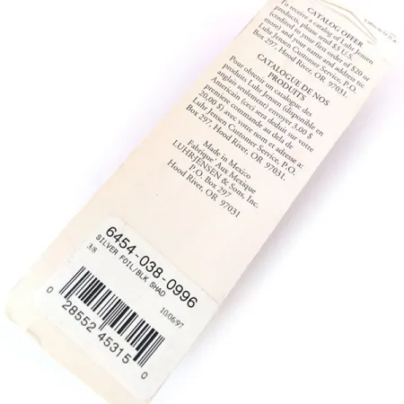 Luhr Jensen P.J.POP Popper Dřevo, Silver Foil/Blk Shad, 10.5g, #10499