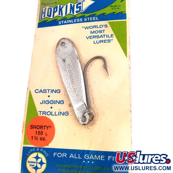 Hopkins shorty 150 Jig Lure, Tepaný nikl, 42g, Jednoháček, #10617