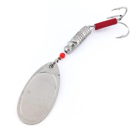 Yakima Bait Steel Head 4 Třpytka, Nikl, 9g, Červená Bužírka, #10635