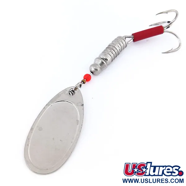 Yakima Bait Steel Head 4 Třpytka, Nikl, 9g, Červená Bužírka, #10635