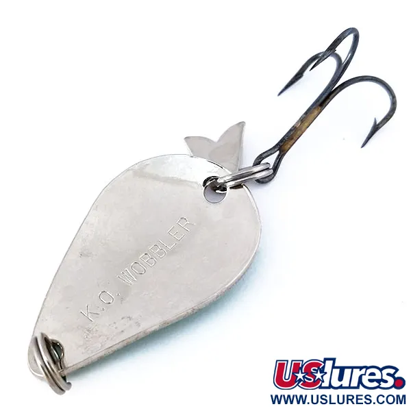 Acme K.O. Wobbler Plandavka, Nikl / Zelená, 7g, Sonic flipper tail, #10641