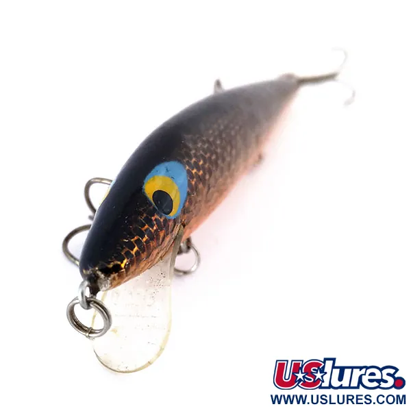 Rebel Floater F12 Wobler, Černo-Zlatý, 9g, Plovoucí, #10646