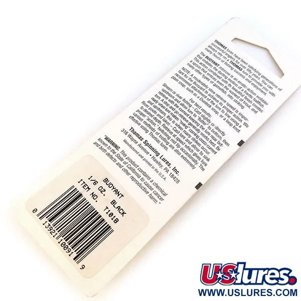 Thomas Buoyant Plandavka, Black Trout, 5g, Kovové Tělo, #T101B