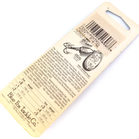 Blue Fox Super Vibrax 2 Foxtail Třpytka, Stříbrná, 6g, Opeřený hák, #10662