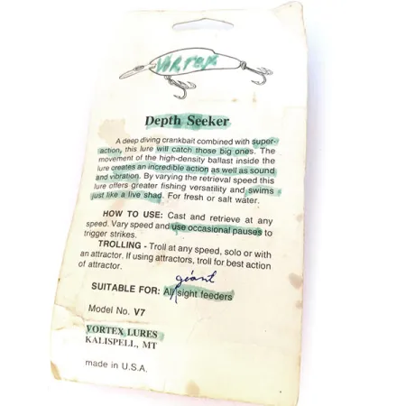 Vortex Lures Depth Seeker Crankbait, Red Tiger, 17g, Chrastící, #10792