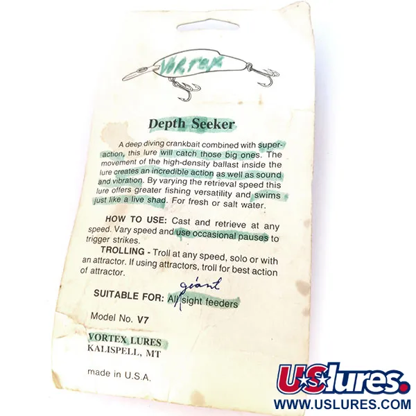 Vortex Lures Depth Seeker Crankbait, Red Tiger, 17g, Chrastící, #10792