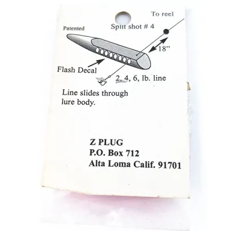 ZPlug Lures Z Plug Mini Inline nástraha, Růžová, 2g, Průběžná, #10796