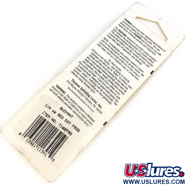 Thomas Buoyant Plandavka, Žába, 7g, Klasický Vzor, #10836