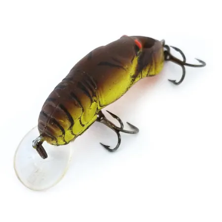 Rebel Wee-Crawfish Shallow UV Crankbait, Hnědá/Žlutá, 2.5g, UV, #10904