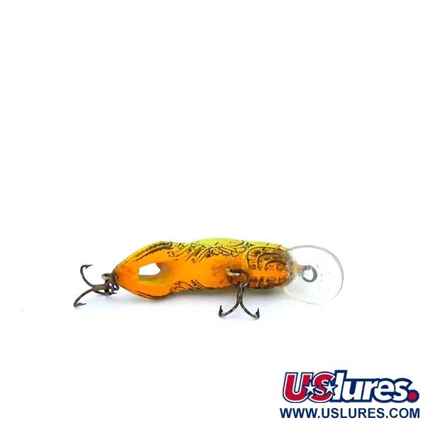 Rebel Wee-Crawfish Shallow UV Crankbait, Hnědá/Žlutá, 2.5g, UV, #10904
