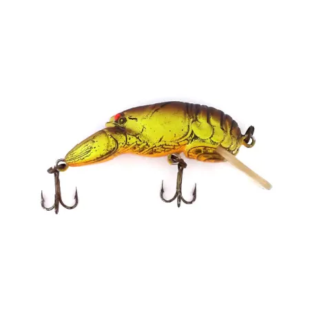 Rebel Wee-Crawfish Shallow UV Crankbait, Hnědá/Žlutá, 2.5g, UV, #10904