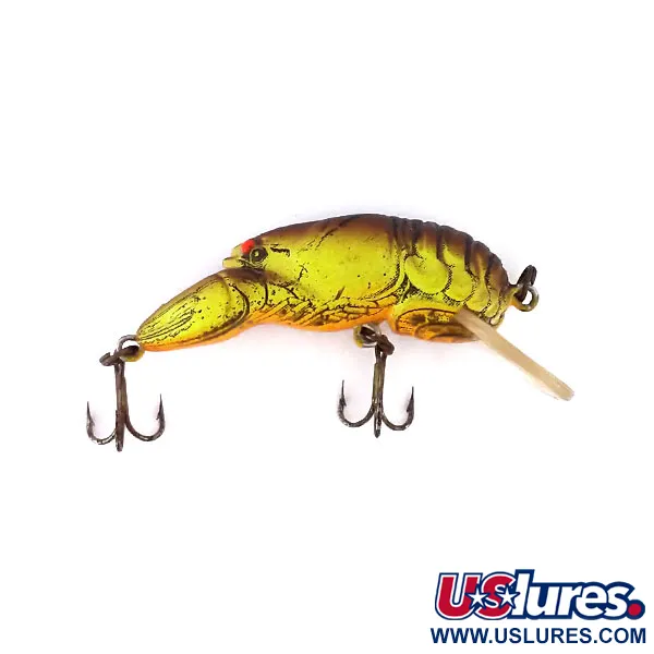 Rebel Wee-Crawfish Shallow UV Crankbait, Hnědá/Žlutá, 2.5g, UV, #10904